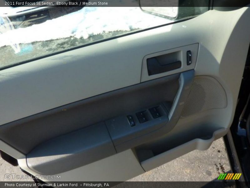 Ebony Black / Medium Stone 2011 Ford Focus SE Sedan