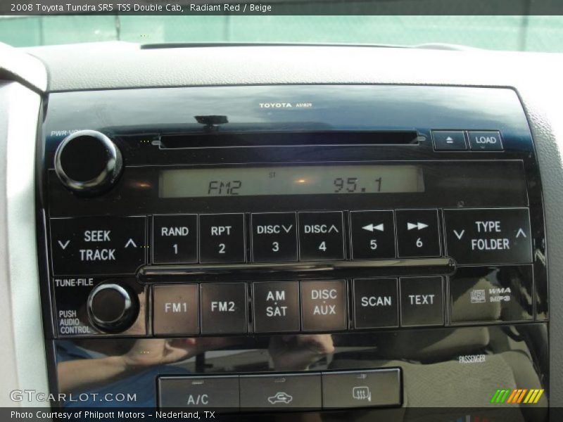 Radiant Red / Beige 2008 Toyota Tundra SR5 TSS Double Cab