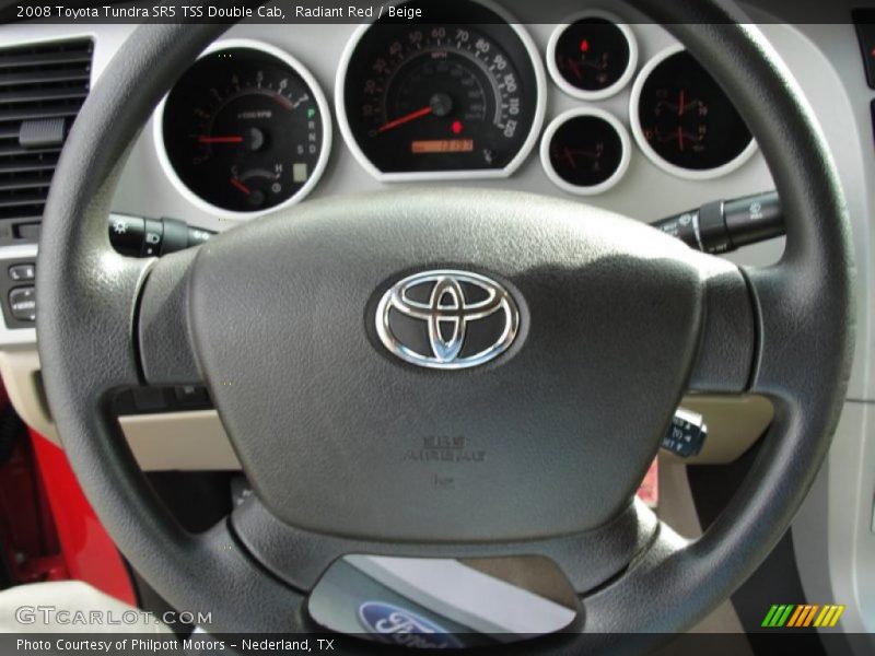 Radiant Red / Beige 2008 Toyota Tundra SR5 TSS Double Cab