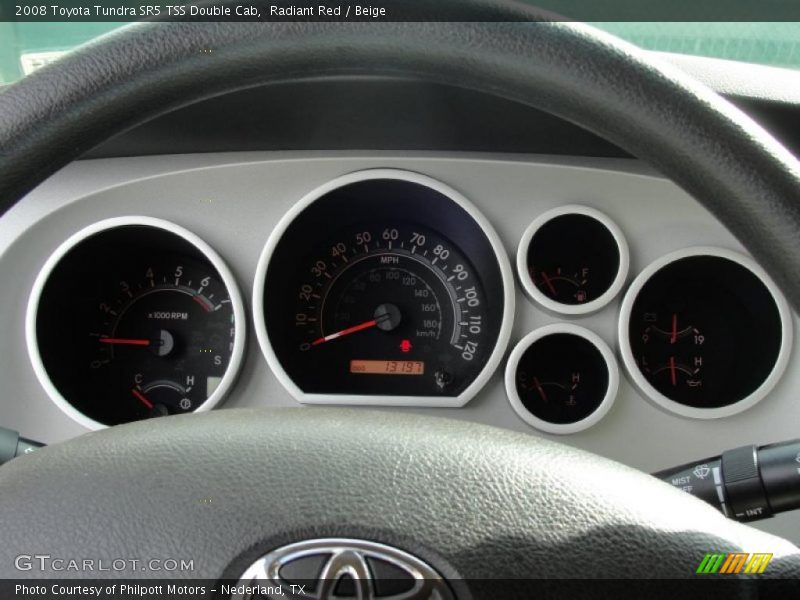 Radiant Red / Beige 2008 Toyota Tundra SR5 TSS Double Cab
