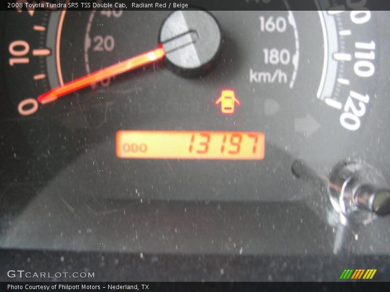 Radiant Red / Beige 2008 Toyota Tundra SR5 TSS Double Cab