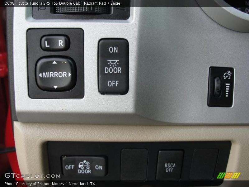 Radiant Red / Beige 2008 Toyota Tundra SR5 TSS Double Cab