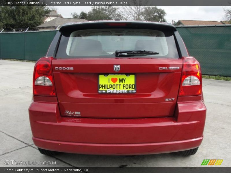 Inferno Red Crystal Pearl / Pastel Pebble Beige 2009 Dodge Caliber SXT