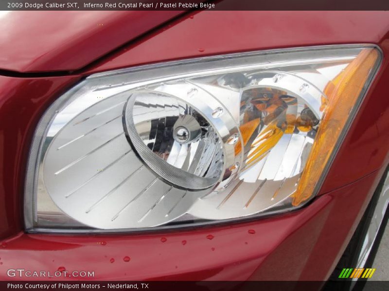 Inferno Red Crystal Pearl / Pastel Pebble Beige 2009 Dodge Caliber SXT