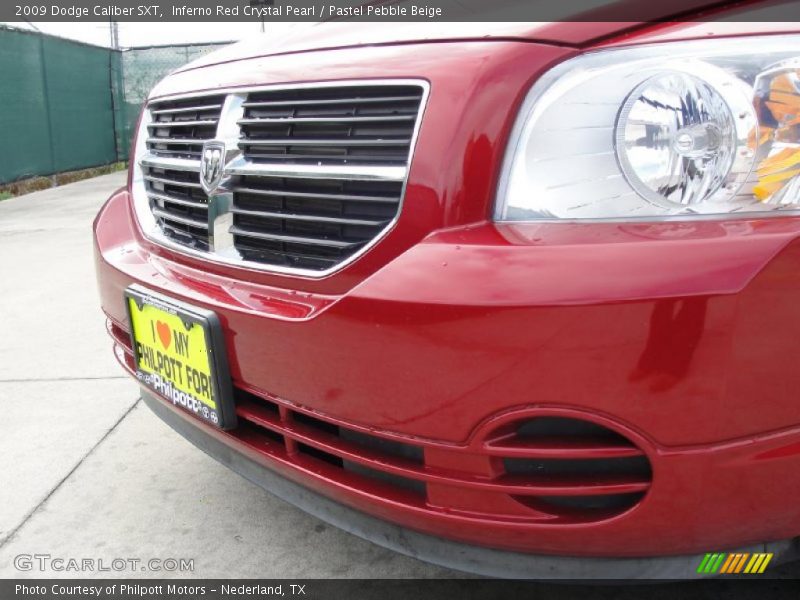 Inferno Red Crystal Pearl / Pastel Pebble Beige 2009 Dodge Caliber SXT