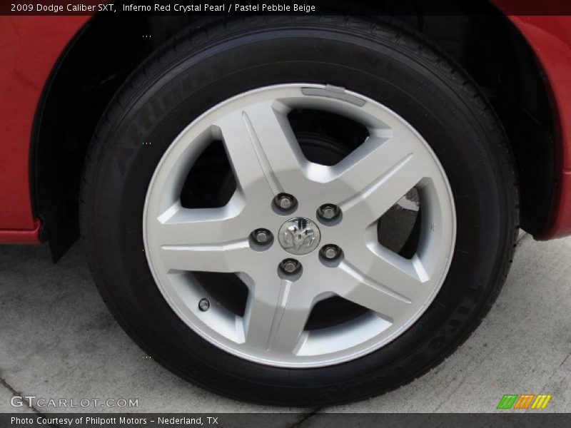 Inferno Red Crystal Pearl / Pastel Pebble Beige 2009 Dodge Caliber SXT