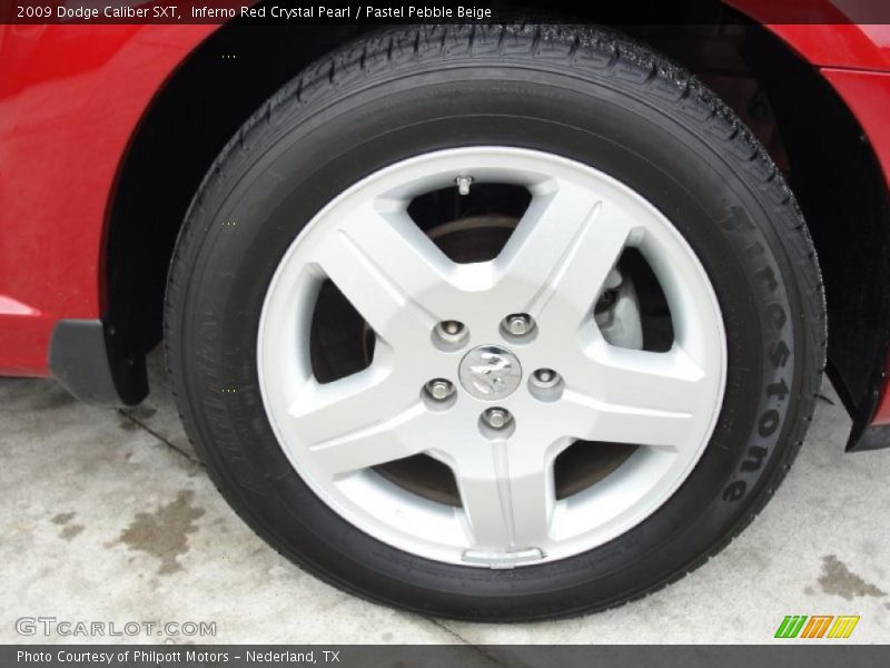 Inferno Red Crystal Pearl / Pastel Pebble Beige 2009 Dodge Caliber SXT