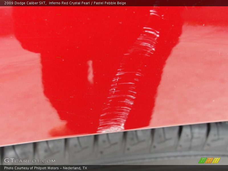 Inferno Red Crystal Pearl / Pastel Pebble Beige 2009 Dodge Caliber SXT