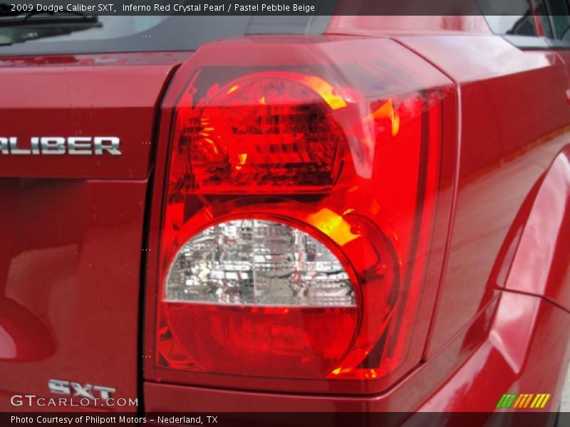 Inferno Red Crystal Pearl / Pastel Pebble Beige 2009 Dodge Caliber SXT