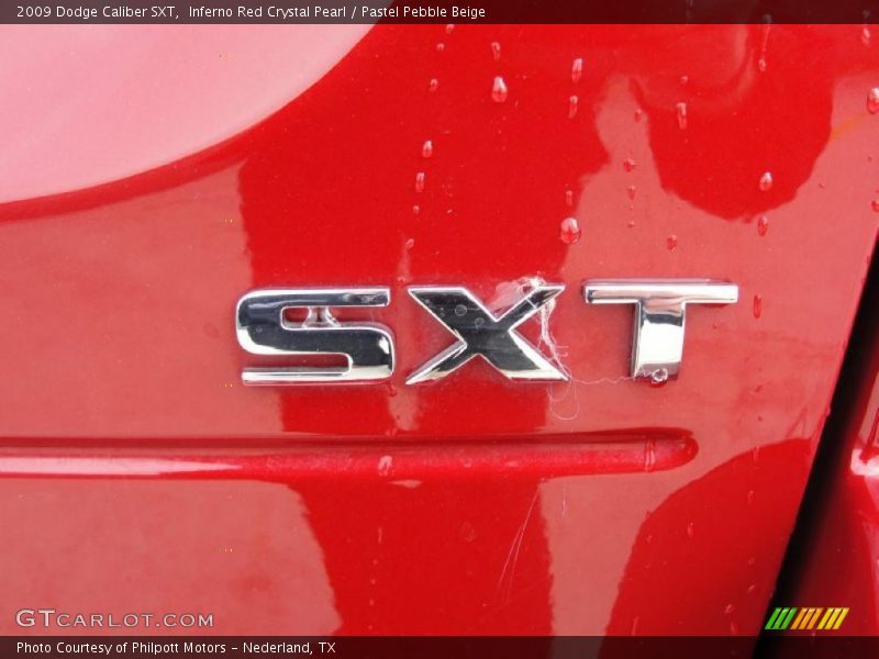 Inferno Red Crystal Pearl / Pastel Pebble Beige 2009 Dodge Caliber SXT