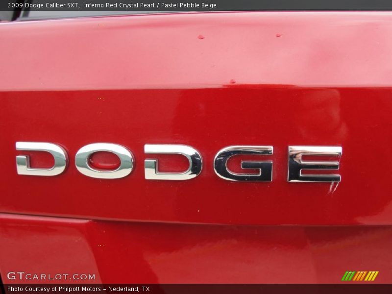 Inferno Red Crystal Pearl / Pastel Pebble Beige 2009 Dodge Caliber SXT