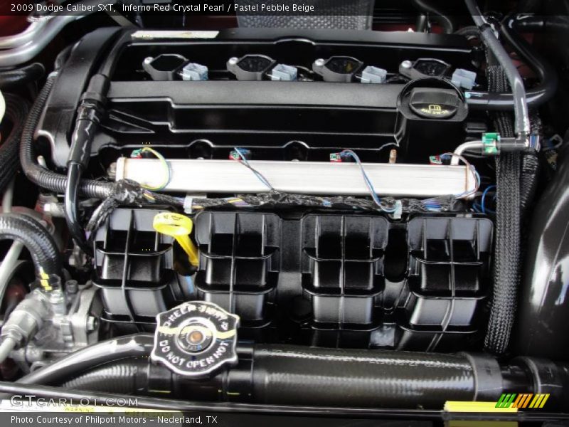 Inferno Red Crystal Pearl / Pastel Pebble Beige 2009 Dodge Caliber SXT