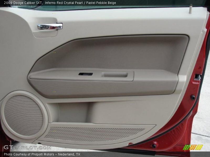 Inferno Red Crystal Pearl / Pastel Pebble Beige 2009 Dodge Caliber SXT