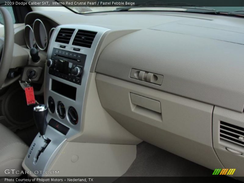 Inferno Red Crystal Pearl / Pastel Pebble Beige 2009 Dodge Caliber SXT