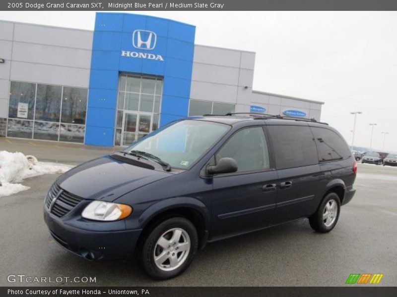 Midnight Blue Pearl / Medium Slate Gray 2005 Dodge Grand Caravan SXT