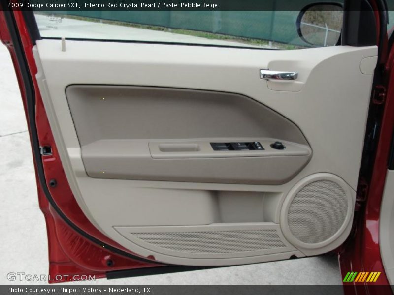 Inferno Red Crystal Pearl / Pastel Pebble Beige 2009 Dodge Caliber SXT
