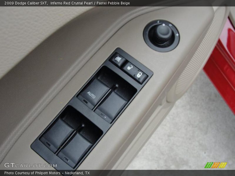 Inferno Red Crystal Pearl / Pastel Pebble Beige 2009 Dodge Caliber SXT