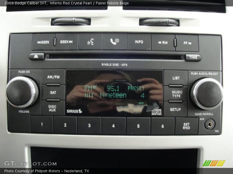 Inferno Red Crystal Pearl / Pastel Pebble Beige 2009 Dodge Caliber SXT