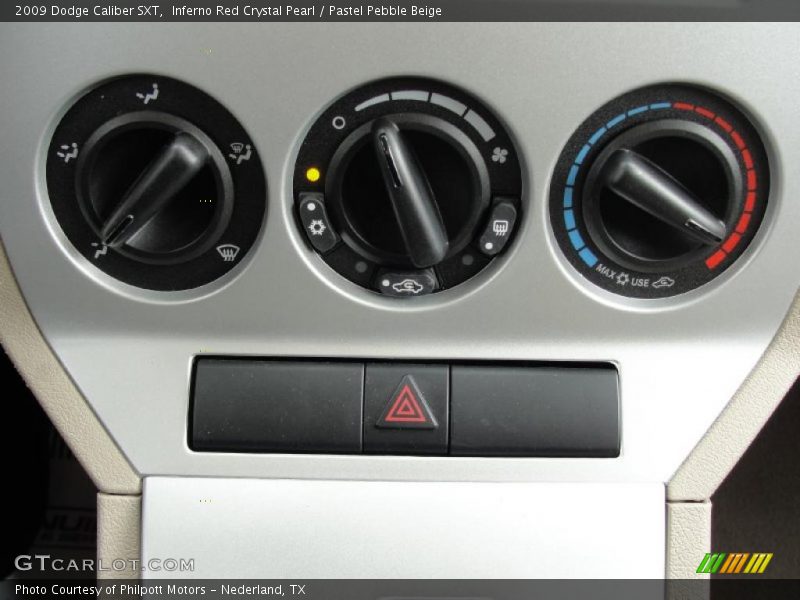 Inferno Red Crystal Pearl / Pastel Pebble Beige 2009 Dodge Caliber SXT