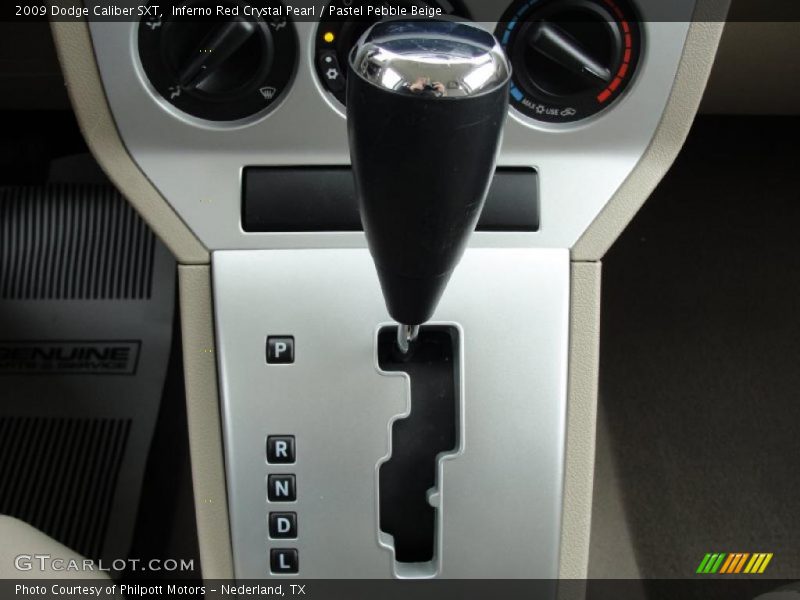Inferno Red Crystal Pearl / Pastel Pebble Beige 2009 Dodge Caliber SXT