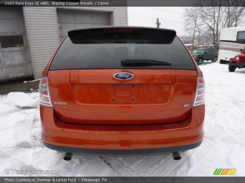 Blazing Copper Metallic / Camel 2007 Ford Edge SE AWD