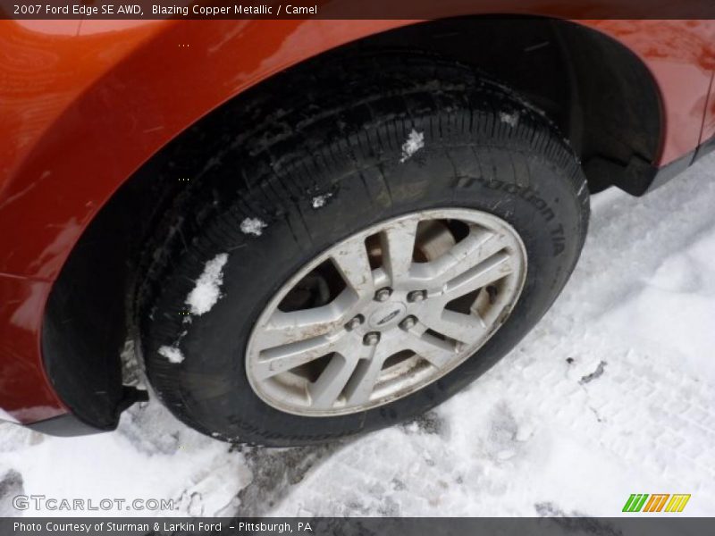 Blazing Copper Metallic / Camel 2007 Ford Edge SE AWD