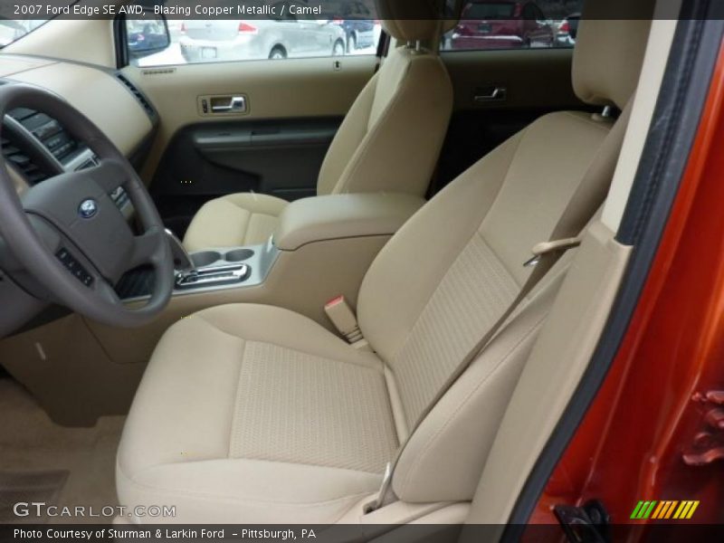 Blazing Copper Metallic / Camel 2007 Ford Edge SE AWD