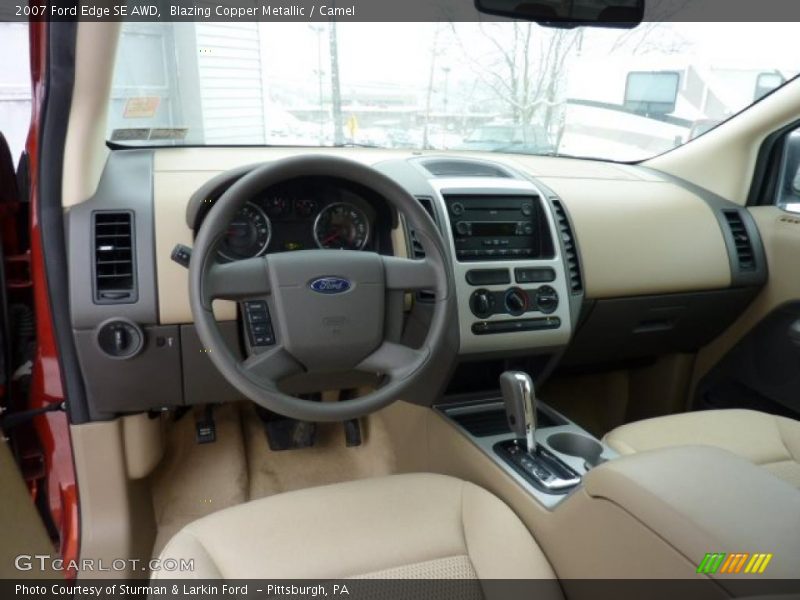 Blazing Copper Metallic / Camel 2007 Ford Edge SE AWD