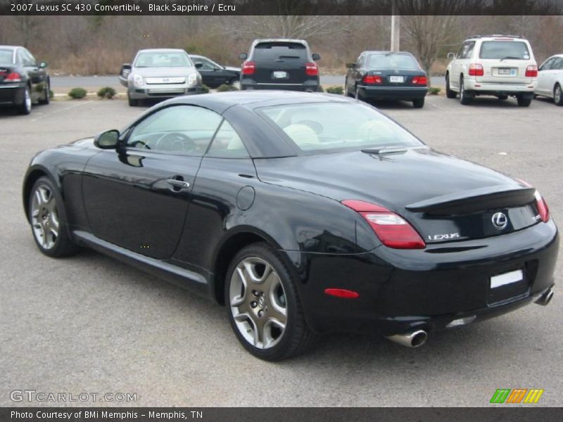  2007 SC 430 Convertible Black Sapphire