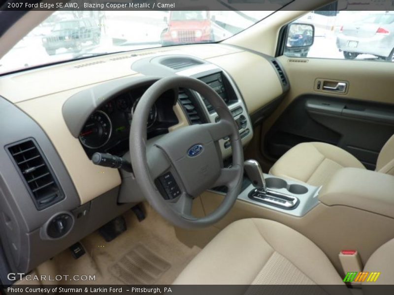 Blazing Copper Metallic / Camel 2007 Ford Edge SE AWD