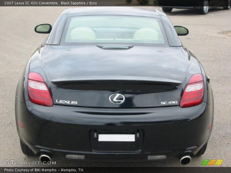 Black Sapphire / Ecru 2007 Lexus SC 430 Convertible