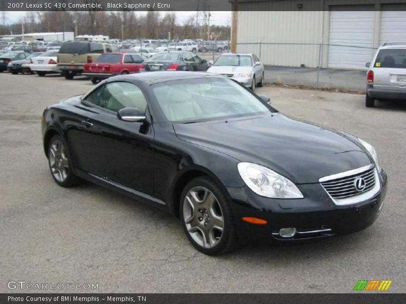 Black Sapphire / Ecru 2007 Lexus SC 430 Convertible