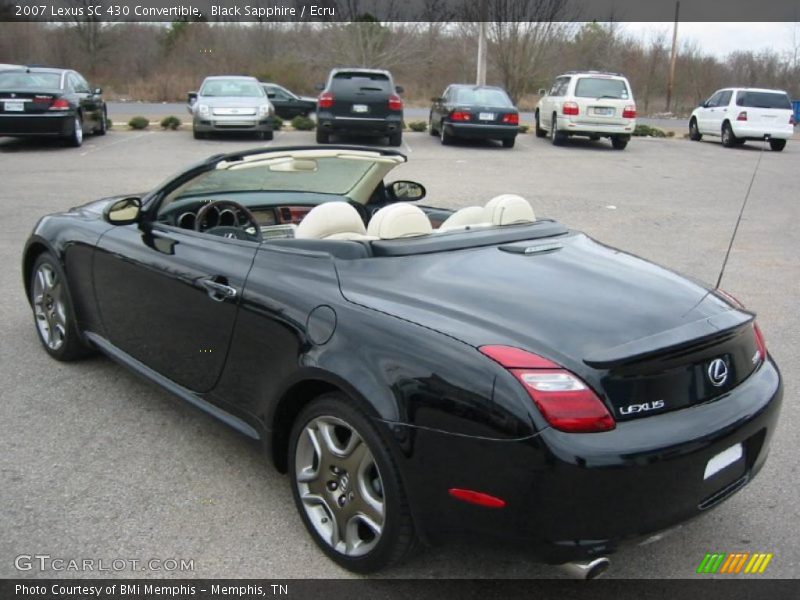 Black Sapphire / Ecru 2007 Lexus SC 430 Convertible