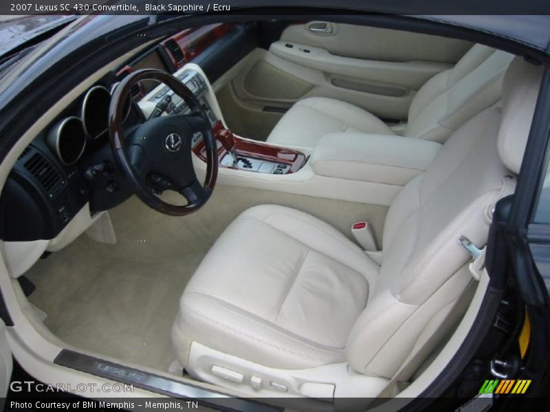 Ecru Interior - 2007 SC 430 Convertible 