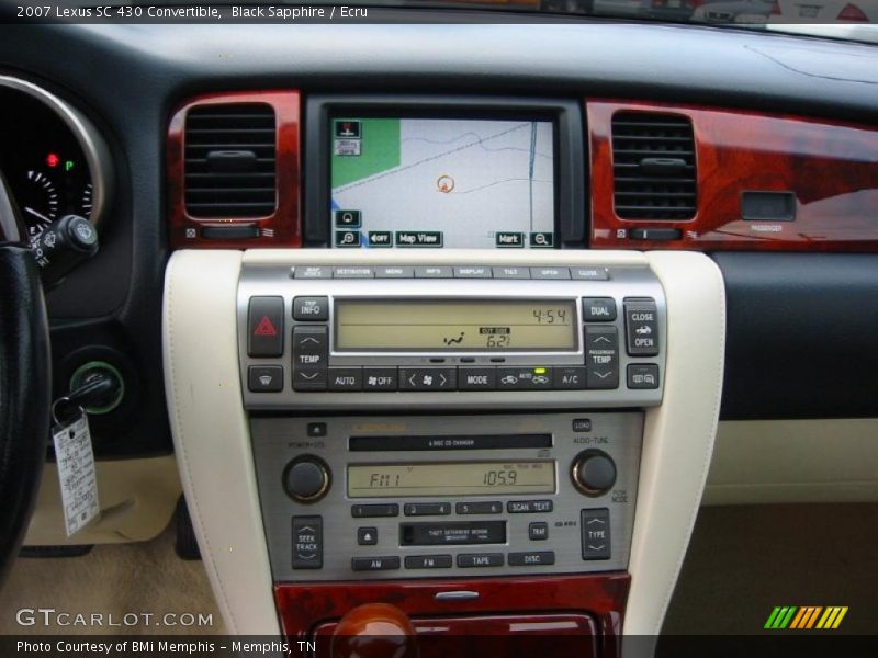 Navigation of 2007 SC 430 Convertible