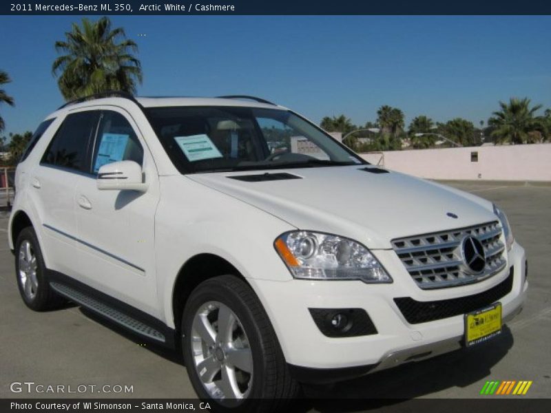 Arctic White / Cashmere 2011 Mercedes-Benz ML 350