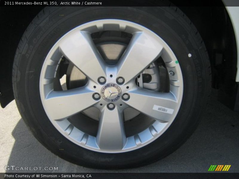 Arctic White / Cashmere 2011 Mercedes-Benz ML 350