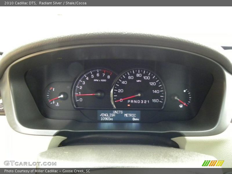 Radiant Silver / Shale/Cocoa 2010 Cadillac DTS