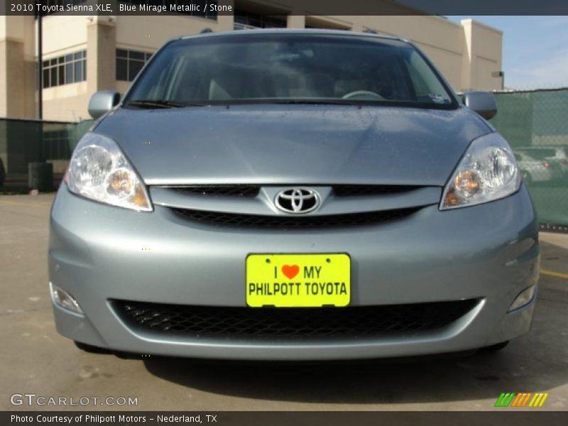 Blue Mirage Metallic / Stone 2010 Toyota Sienna XLE