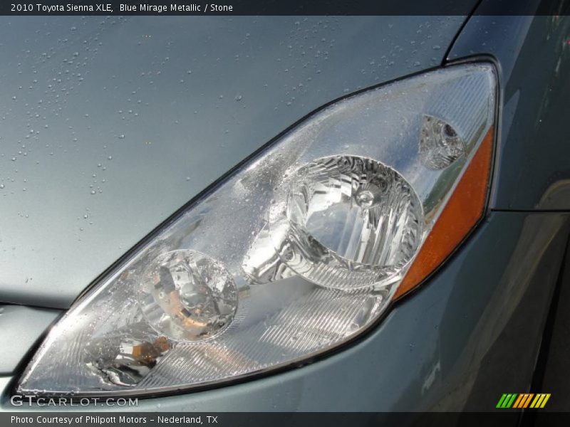 Blue Mirage Metallic / Stone 2010 Toyota Sienna XLE