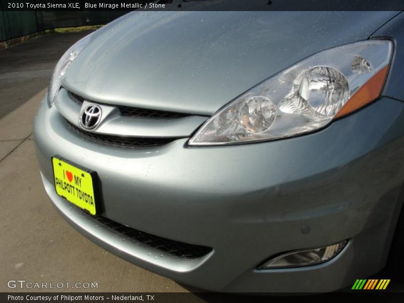 Blue Mirage Metallic / Stone 2010 Toyota Sienna XLE
