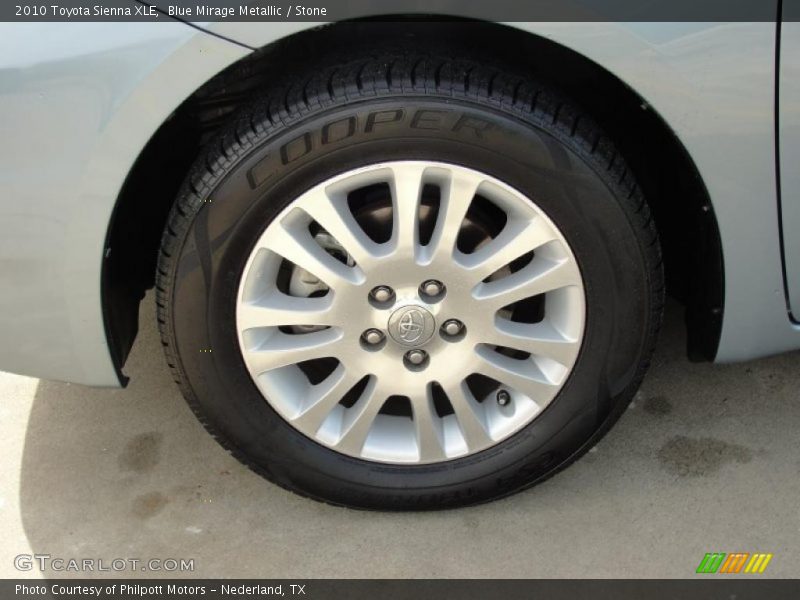 Blue Mirage Metallic / Stone 2010 Toyota Sienna XLE