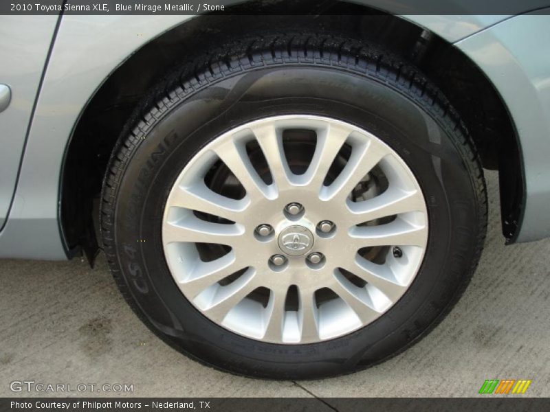 Blue Mirage Metallic / Stone 2010 Toyota Sienna XLE