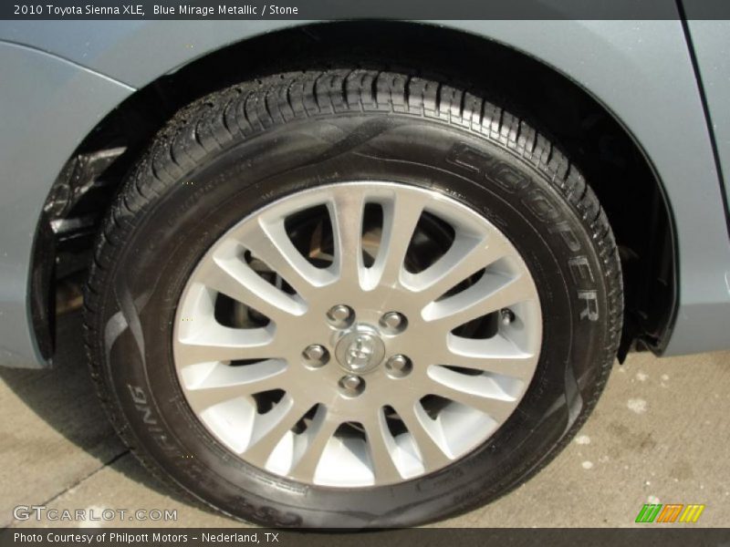 Blue Mirage Metallic / Stone 2010 Toyota Sienna XLE