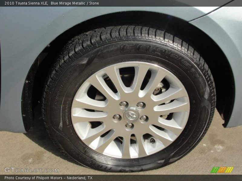 Blue Mirage Metallic / Stone 2010 Toyota Sienna XLE