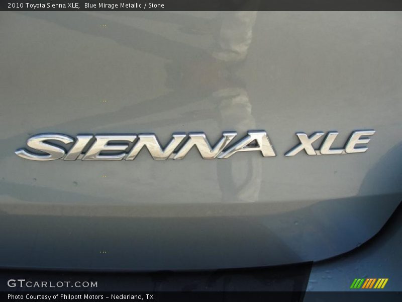 Blue Mirage Metallic / Stone 2010 Toyota Sienna XLE