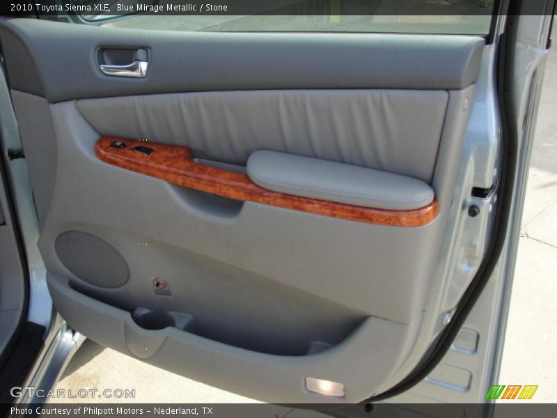 Blue Mirage Metallic / Stone 2010 Toyota Sienna XLE