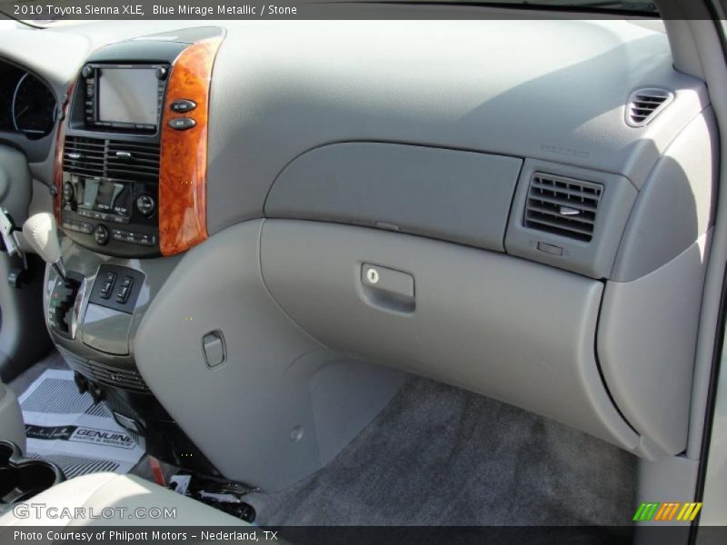 Blue Mirage Metallic / Stone 2010 Toyota Sienna XLE
