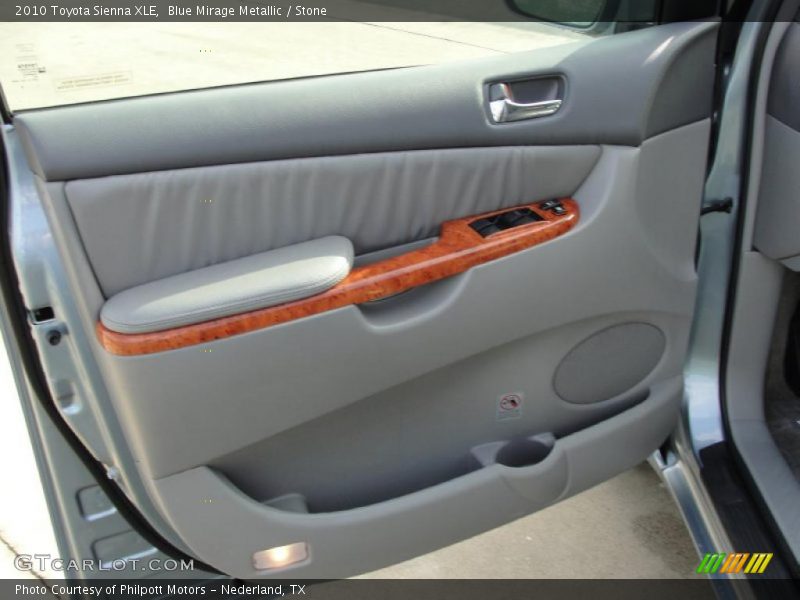 Blue Mirage Metallic / Stone 2010 Toyota Sienna XLE