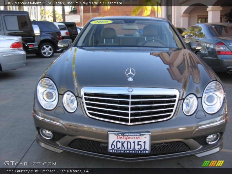 Indium Grey Metallic / Cashmere 2009 Mercedes-Benz E 350 Sedan